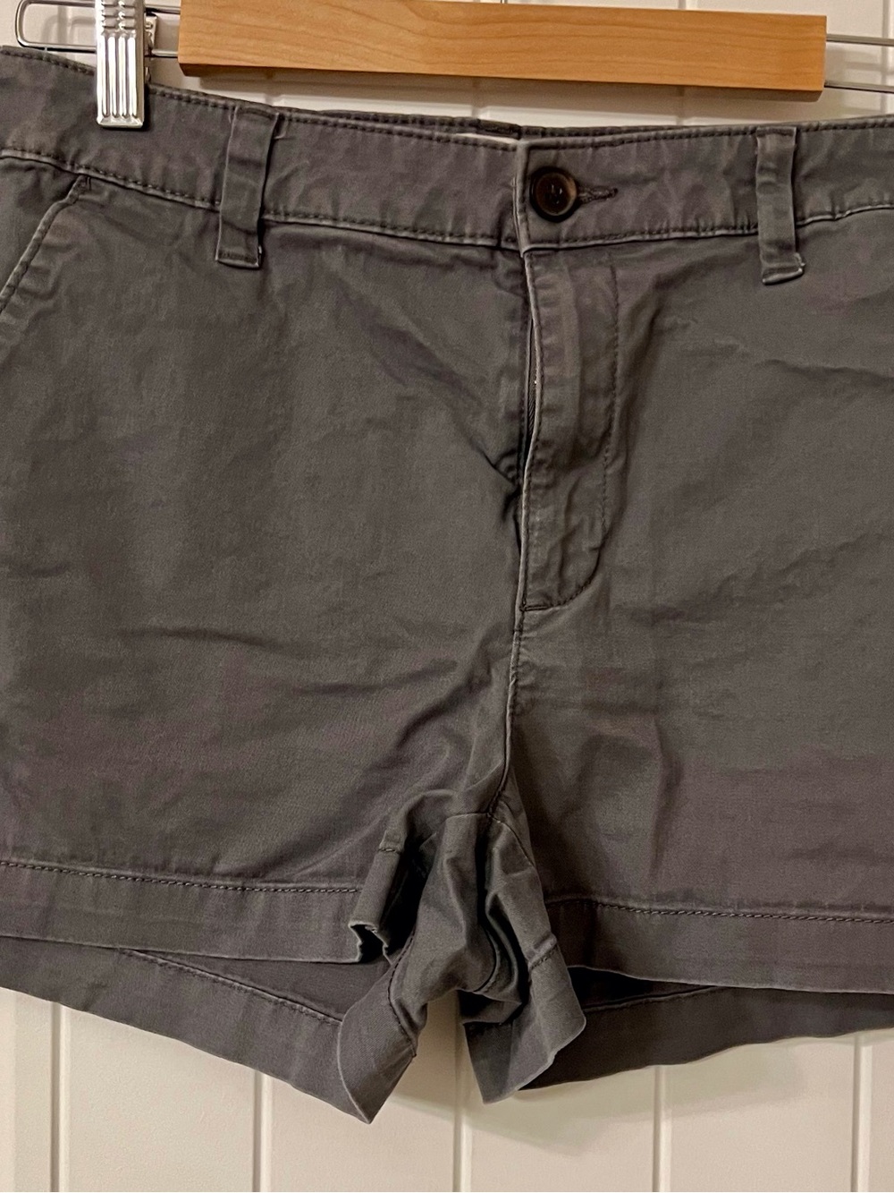a new day Gray Casual Shorts with Cuffed Hem